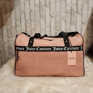 Juicy Couture Word Search Our Zip Says It All Large Duffel Bag
